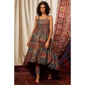 Nikita Mhaisalkar Multi Colored Printed Balloon Hem Dress